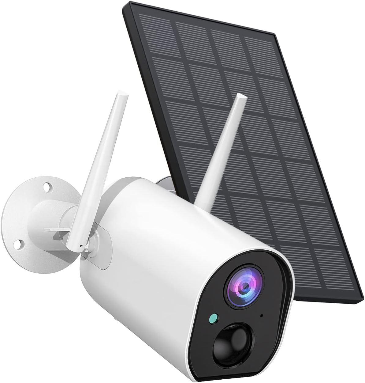 Wireless Outdoor Security Camera, 1080P Solar Camera Security Outdoor, WiFi Camera Outdoor with Rechargeable Battery, 2-Way Audio, Night Vision, PIR Motion Detection, IP65 Waterproof,Cloud/SD Storage