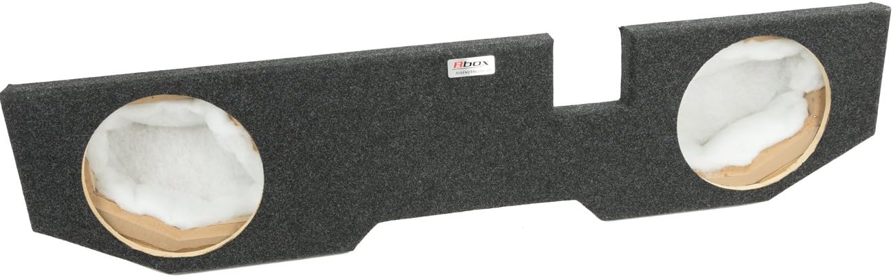 Bbox Single 12 Inch Subwoofer Sealed Enclosure - Fits 2002 - 2018 Dodge Ram Quad Cab - Carpeted Car Subwoofer Boxes & Enclosures - Subwoofer Box Improves Audio Quality, Sound and Bass - Charcoal