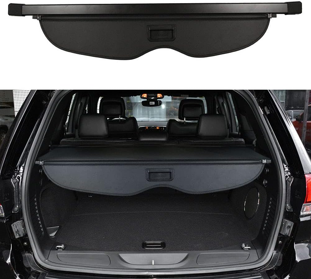 BOPARAUTO Cargo Cover for Jeep Grand Cherokee Accessories 2011-2020 2021 Rear Trunk Shade Cover（Not fit for 2021 Winter-2022 grand Cherokee L ）