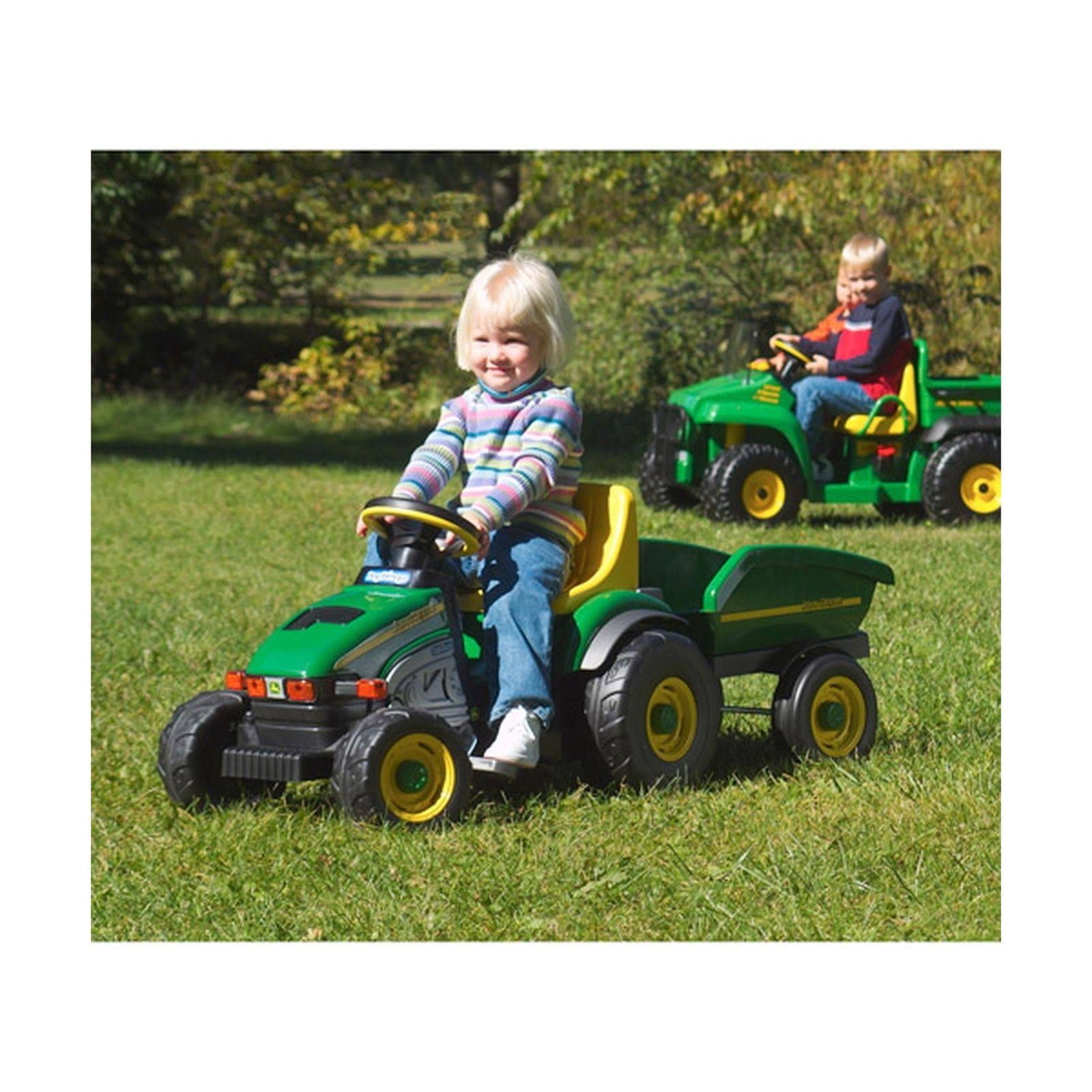 Peg Perego John Deere Farm Tractor and Trailer Pedal Ride-On