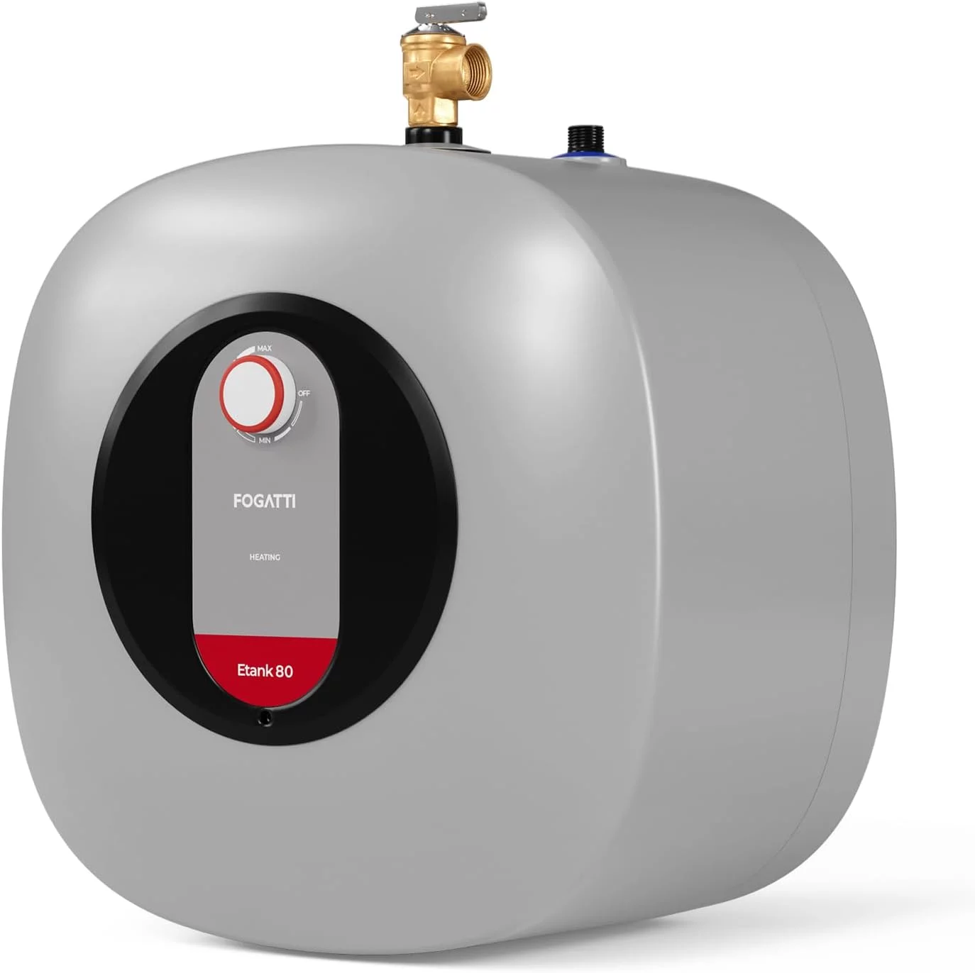 FOGATT 8 Gallon Electric Water Heater Tank Etank 80, Point of Use Mini Tank Water Heater, 120V Small Hot Water Heater for Apartment Kitchen Bathroom RV Camper Shower
