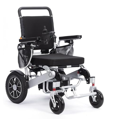 15 Miles Electric Wheelchair for Adults Intelligent Power Wheelchairs Lightweight Foldable All Terrain Motorized Wheelchair for Seniors Compact Portable Airline Approved (Color : U8027)