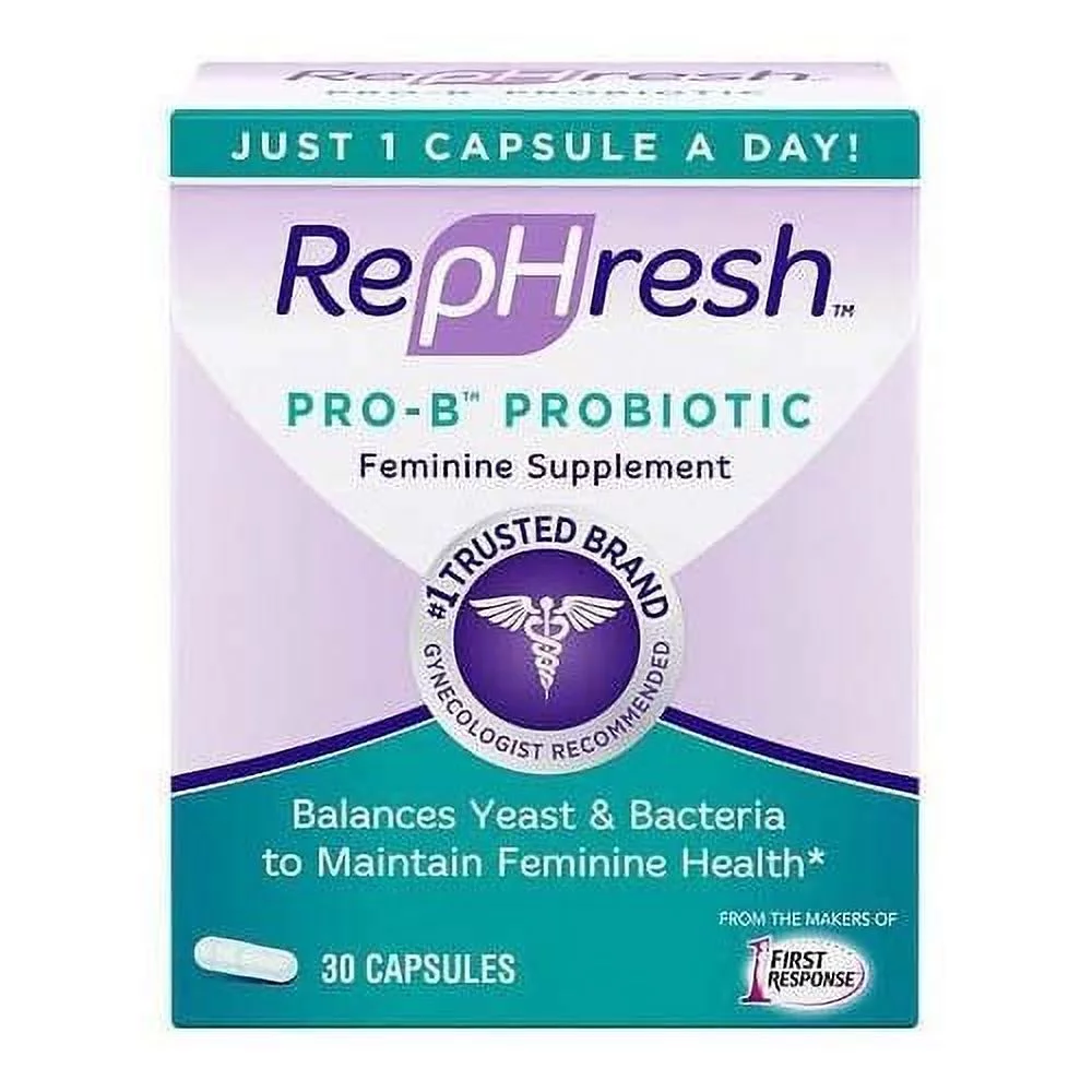 Rephresh Pro-B Probiotic Feminine Supplement Capsules, 30 Ea
