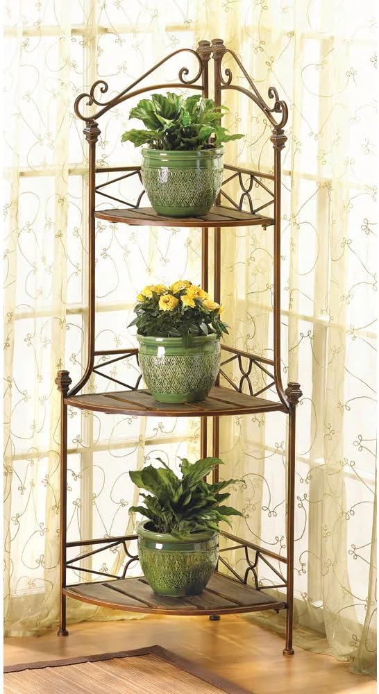 VERDUGO GIFT 12517 Rustic Corner Baker`s Rack, 14