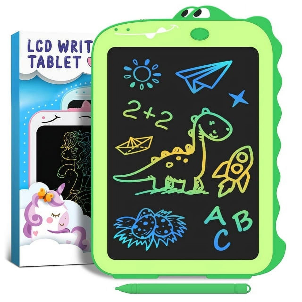 LCD Writing Tablet for Kids, Toddler Toys Learning Drawing Board Dinosaur Toys for 3 4 5 6 7 8Year Old Boys Girls Birthday Gifts Idea Light Doodle Pad Educational Stationery