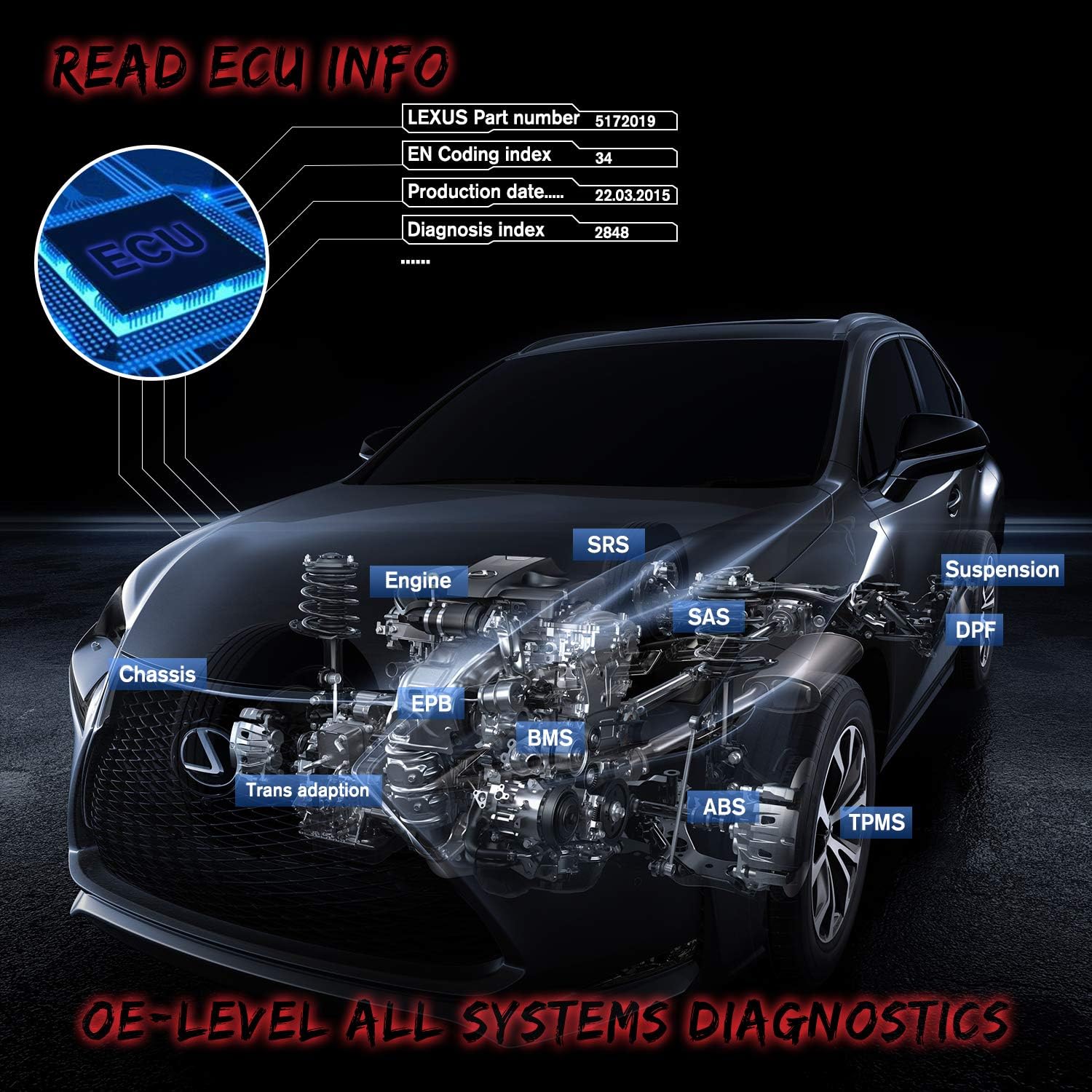 Autel MaxiDAS DS808K Diagnostic Scan Tool - 2022 New Model of DS708, DS808 Kit Same As MS906 with VAG Guided Functions/ Reflash Hiddens, Bi-Directional Control, 30+ Services, All System Diagnostics