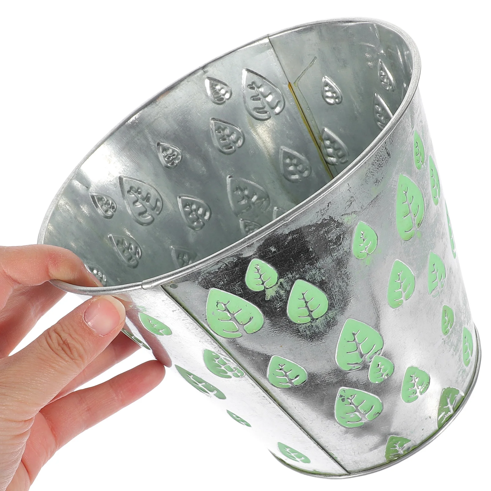 Flower Preservation Container Pot Tall Plant Stand Light Green