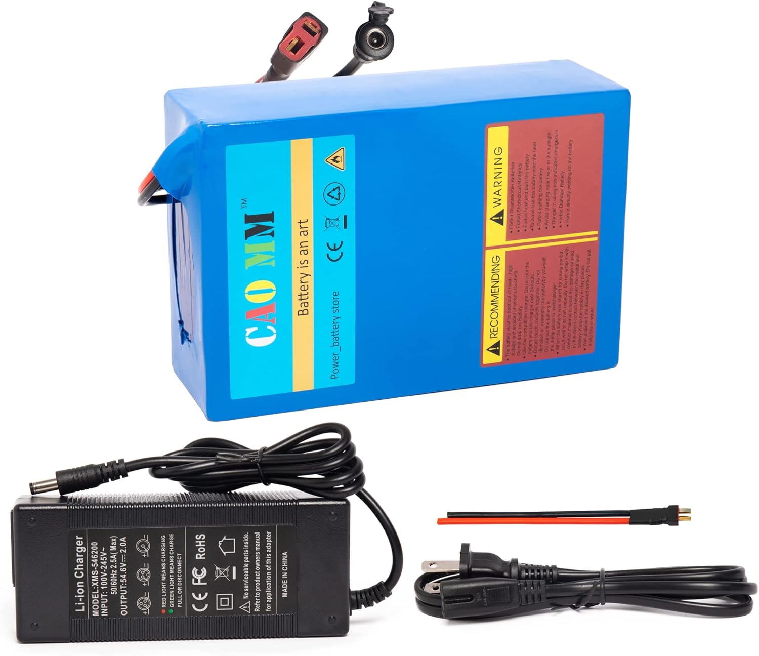 36V Battery, (2-5 Days Delivery from California) 10AH/ 14AH/ 16AH/ 20AH Lithium Battery Pack Li ion Battery for 200-1000W Motor Electric Ebike Bicycle Scooter Golf Cart (36V 20AH with Charger)