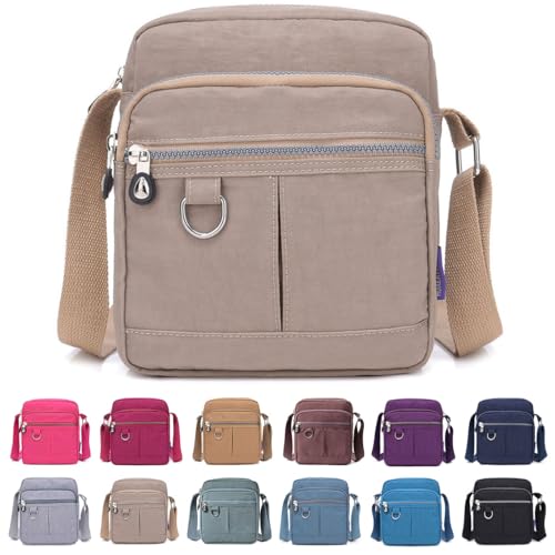 Crossbody Bag Purse For Women Nylon Waterproof Shoulder Handbags Casual Travel Messenger Bag Lightweight Pocketbooks