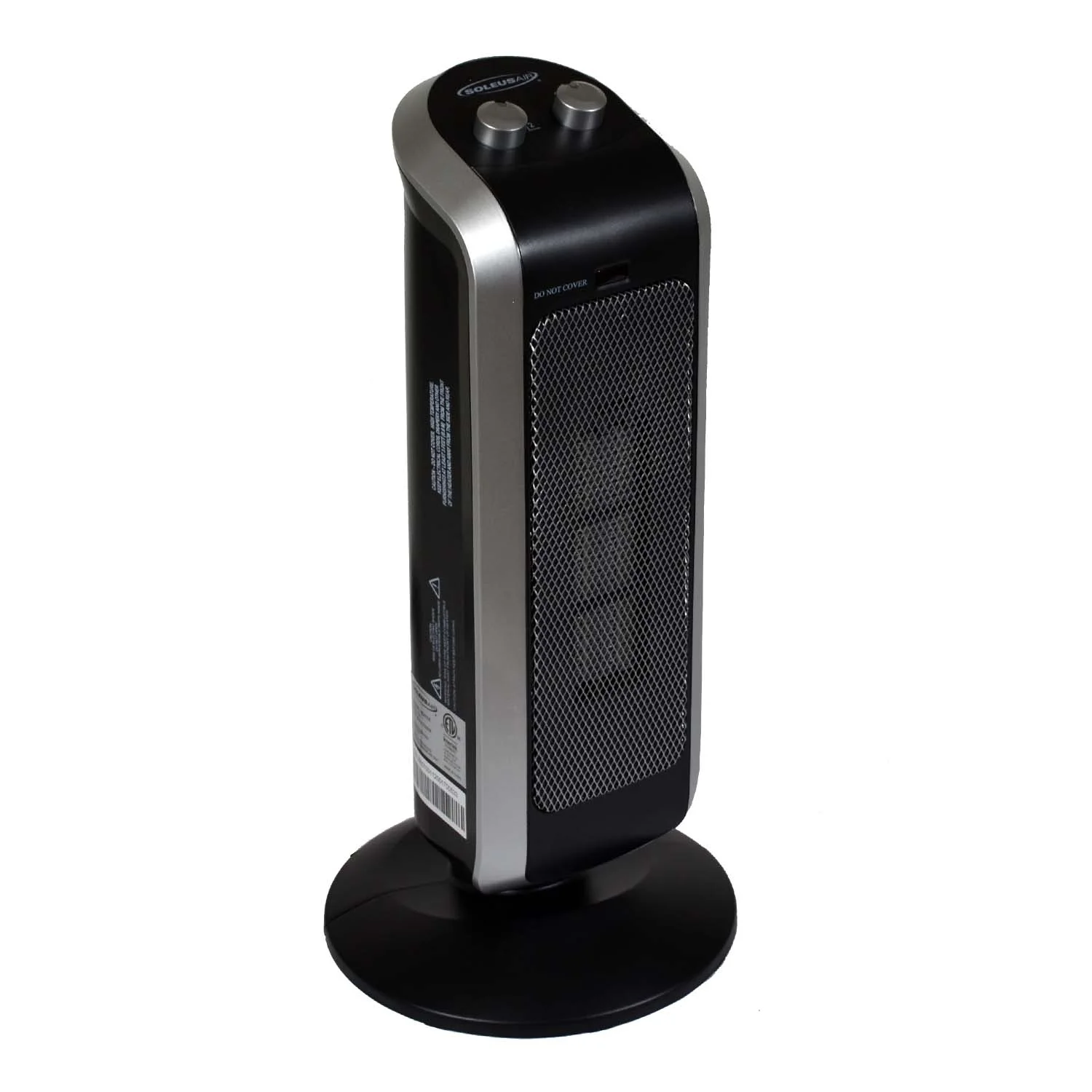 Soleus Air 1500W Oscilliating Tower Ceramic PTC Personal Heater