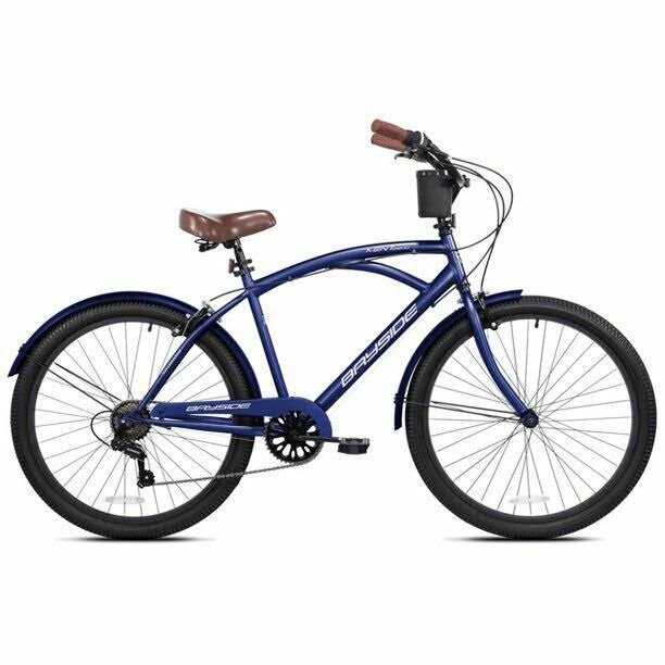 Mens 26 Bayside Beach Cruiser Bike Perfect Fit Steel Frame - Sports Supplies Online Store