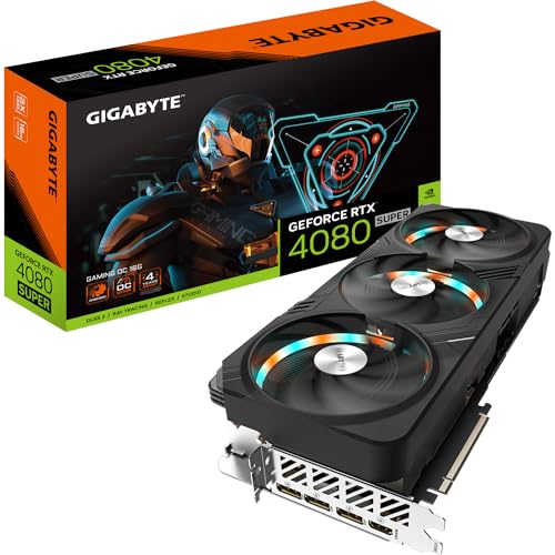 Gigabyte GeForce RTX 4080 SUPER AERO OC Graphics Card - 2595MHz Core, 16GB GDDR6X 23000MHz 256-bit Memory, PCI-E 4.0, 3X DP 1.4, 1x HDMI 2.1a, NVIDIA DLSS 3.5, GV-N408SAERO OC-16GD