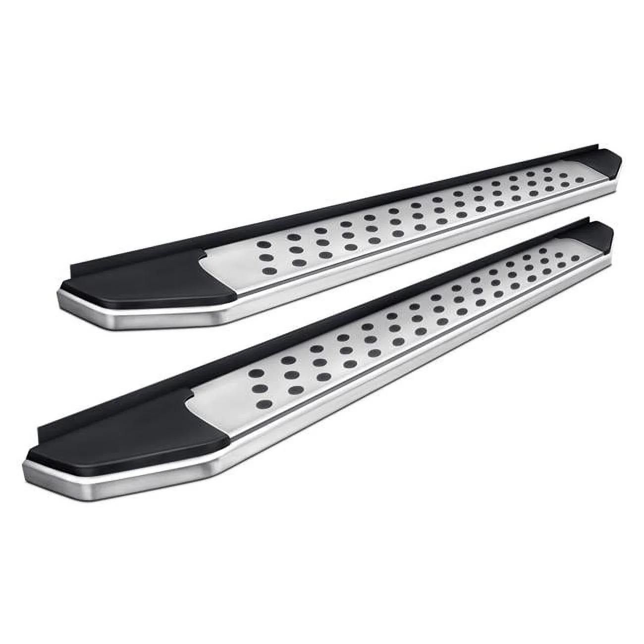 5 in. R22 Series Running Boards for 2020-2021 Kia Telluride, Black with Dotted Pattern