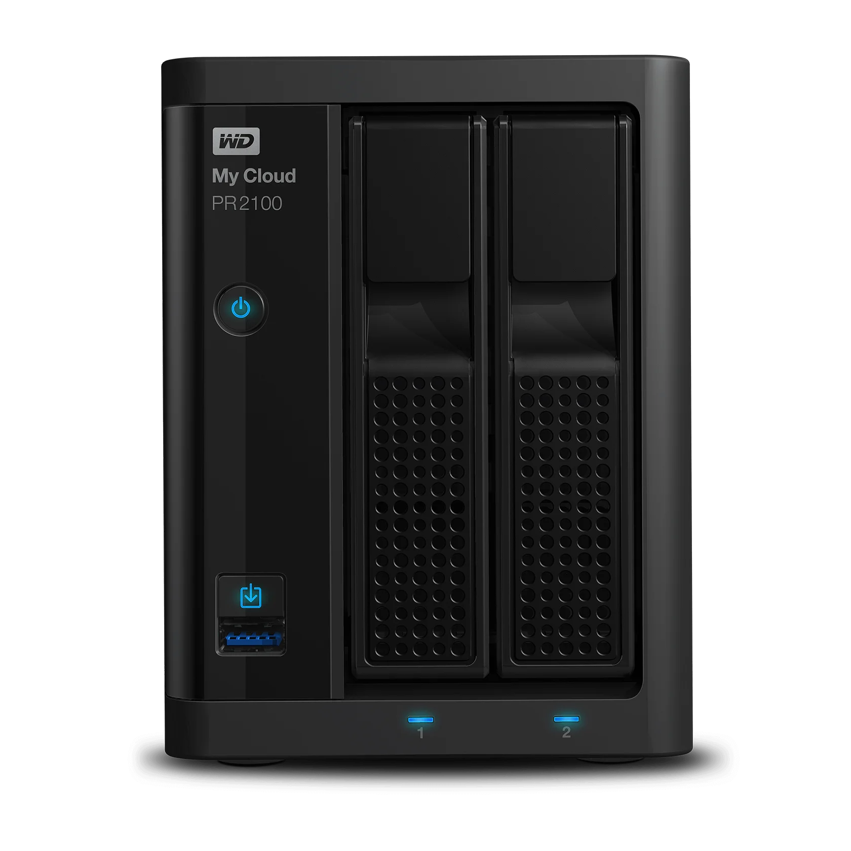 WD 20TB My Cloud Pro Series PR2100, 2-Bay Network Attached Storage - WDBBCL0200JBK-NESN