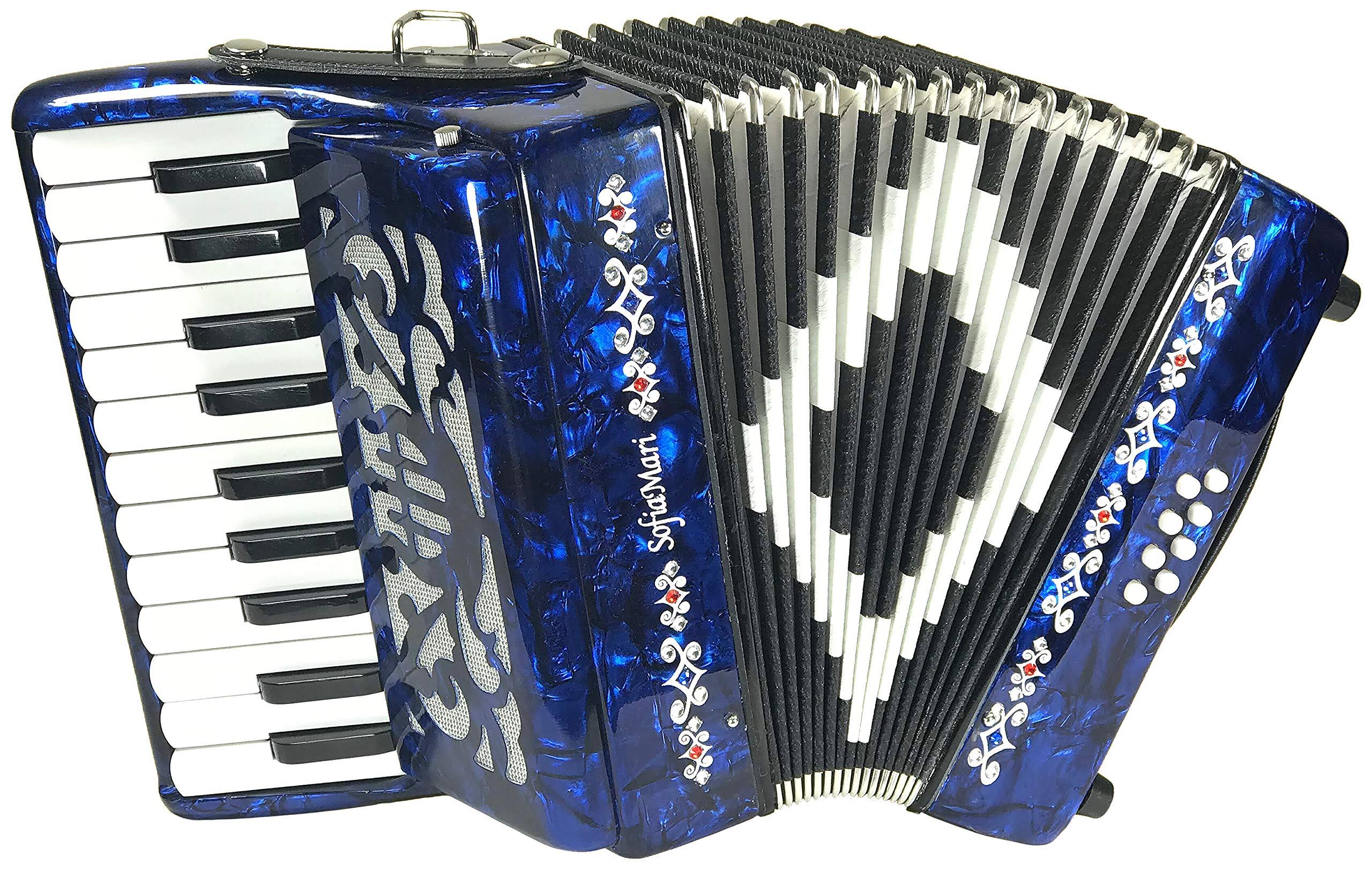 Sofiamari Mini Traveler Accordion in Dark Blue Pearl, Size: 2208 in