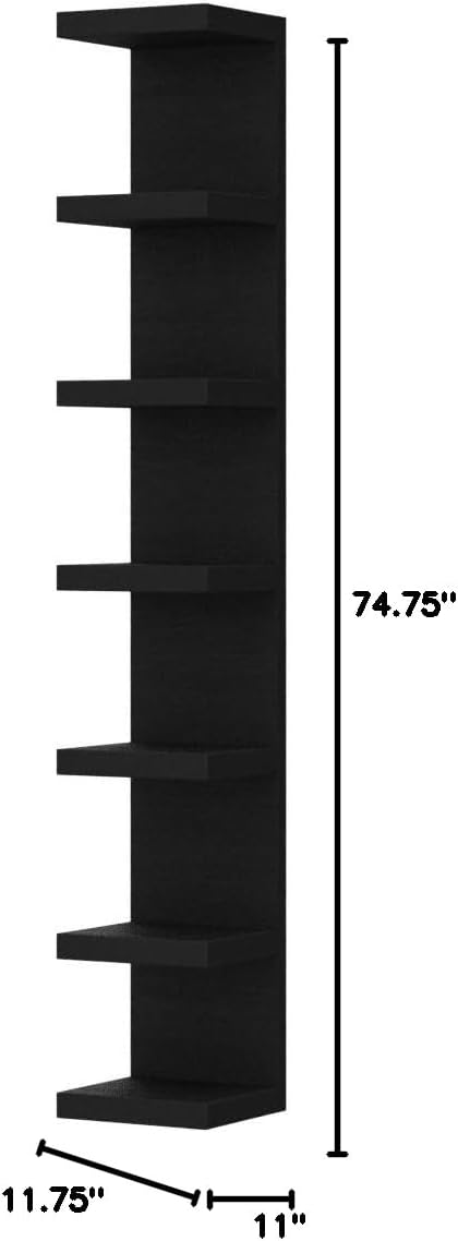 LACK IKEA Shelving Unit: Black/Brown [75