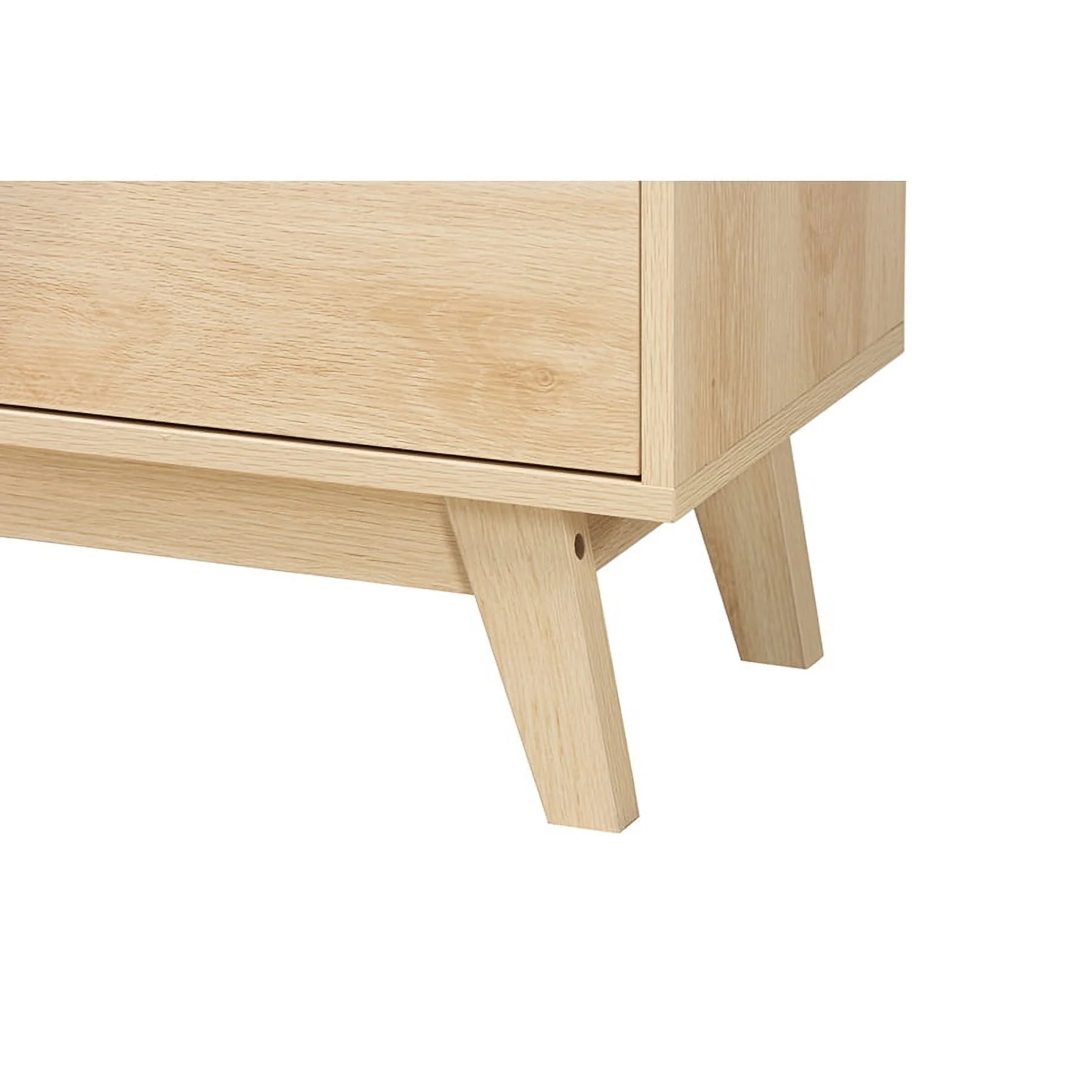 Baxton Studio Danina Japandi Oak Brown Finished Wood Bookshelf