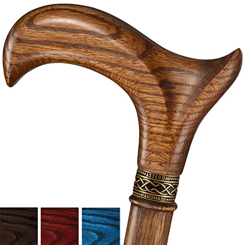 Asterom Walking Cane - Handmade, Ergonomic, Wooden - Canes for Men, Cane for Women - Walking Sticks for Seniors, Unique, Wood