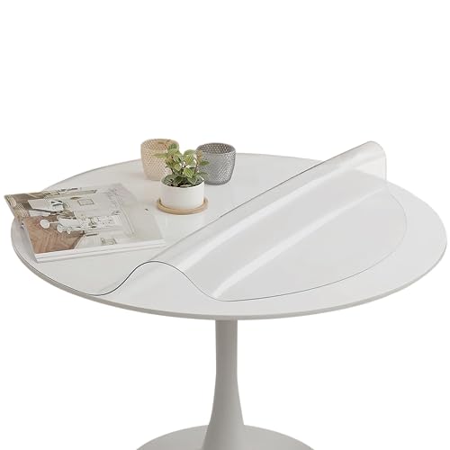 Round Clear PVC Tablecloths Waterproof Round Table Protector Anti-hot Table mat Thickness 1.5mm/2mm Transparent Tablecloths
