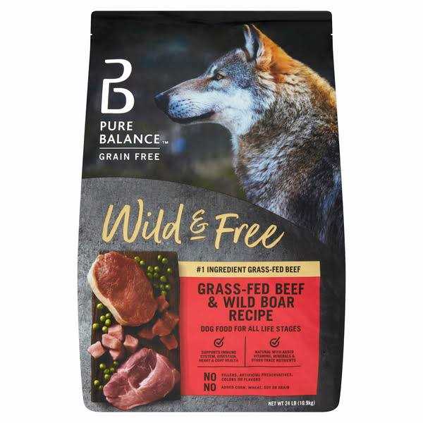 Pure Balance Wild & Free Beef & Wild Boar Recipe Dry Dog Food - Pet Supplies online store