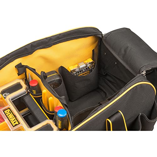 Dewalt DWST1-79210 Duffel Trolley Bag with Wheels, Yellow/Black, Large 26-Inch