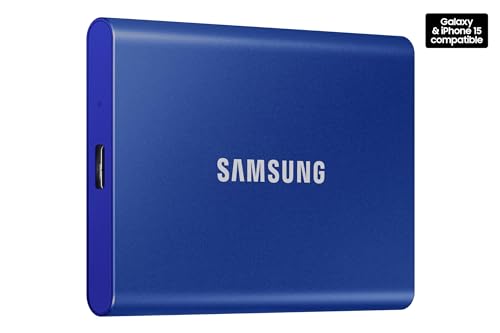 Samsung T7 Portable SSD, 1TB External Solid State Drive, Speeds Up to 1,050MB/s, USB 3.2 Gen 2, Reliable Storage for Gaming, Students, Professionals, MU-PC1T0T/AM, Gray