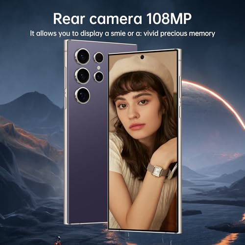 C24 Ultra 5G Smartphone,6+256GB Unlocked Phone, Android 13.0，48+108MP Zoom Camera,6.8