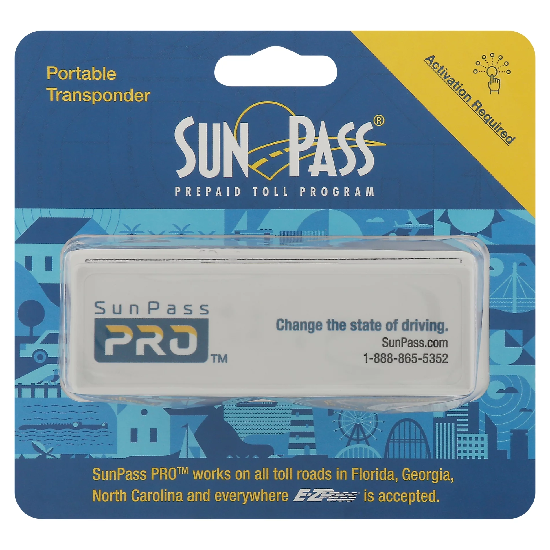 SunPass Pro Prepaid Toll Program Portable Transponder 1 ea.