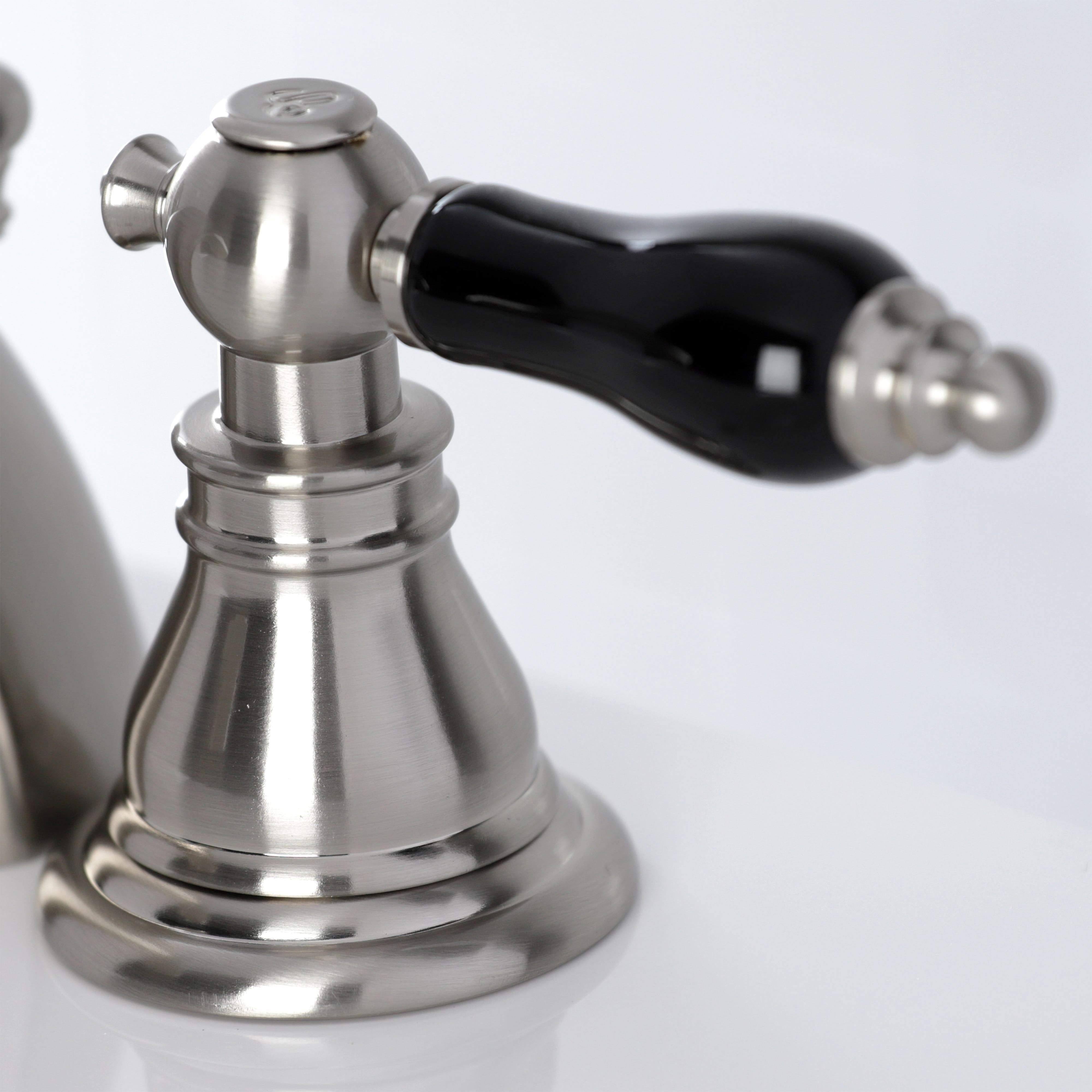 Kingston Brass KB952AKL Duchess Widespread Bathroom Faucet with Plastic Pop-Up Polished Brass