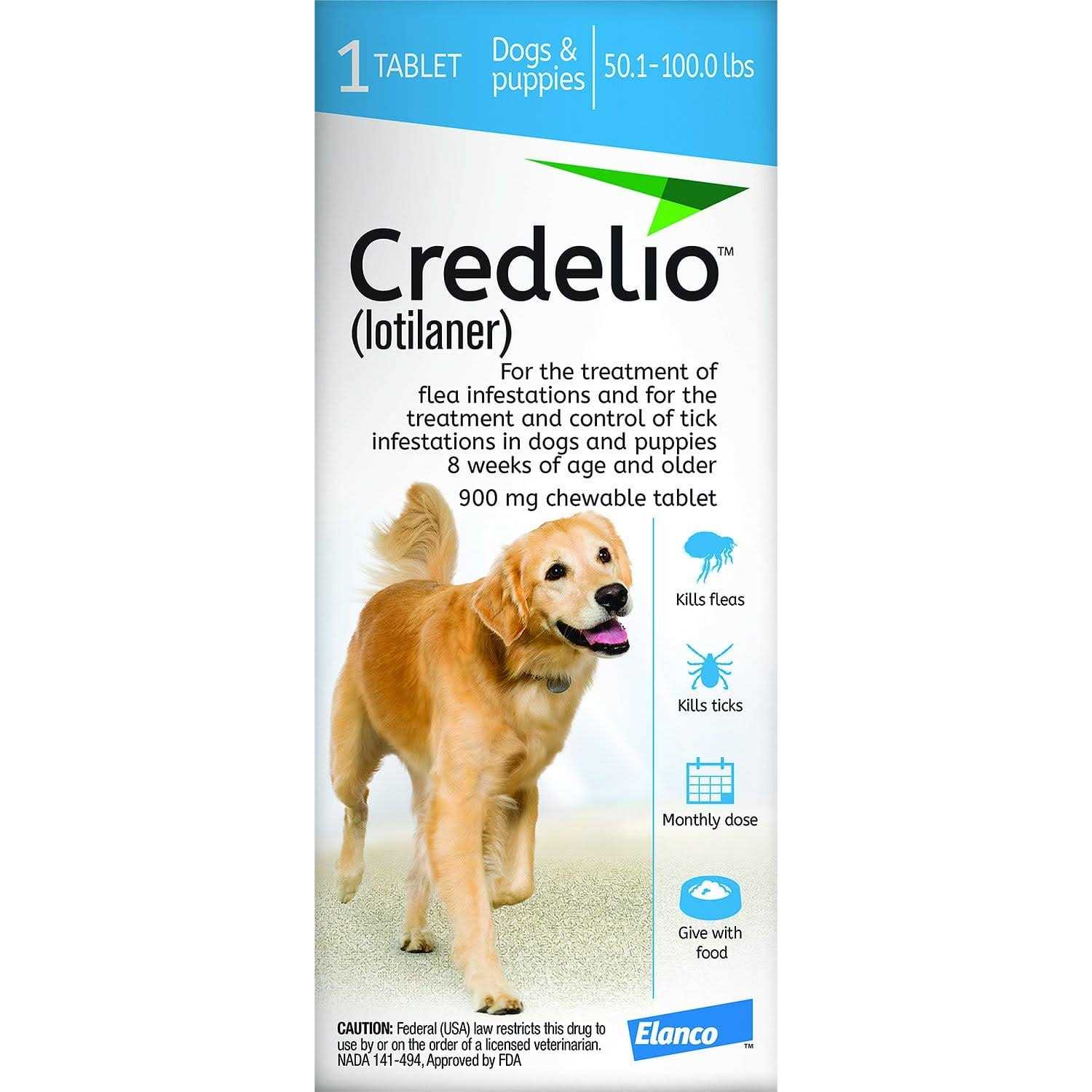 Credelio Chewable Tablet for Dogs 50.1-100 lbs - Pet Supplies online store