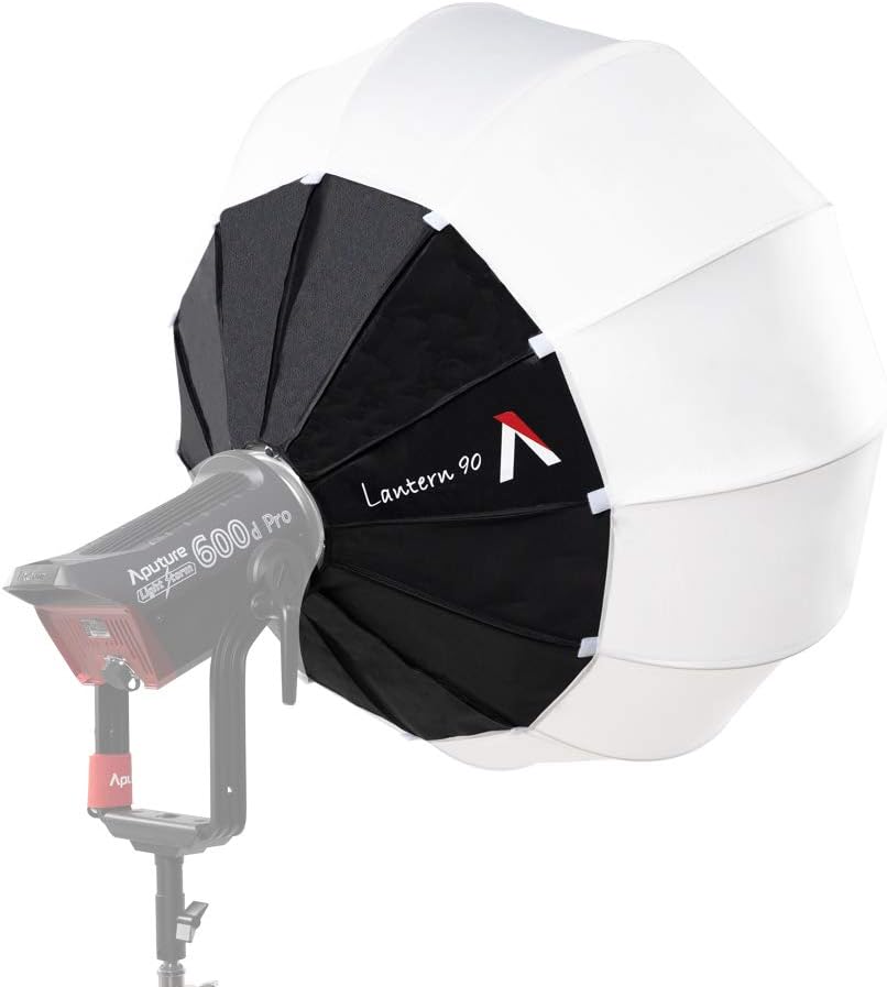 Aputure Lantern 90 Softbox Soft Light Modifier Bowens Mount for Mark II 120D II 300D II 300X LS60D&60X 100D&100X 200D&200X and Other Bowens Mount Light, Aputure Space Light Upgraded