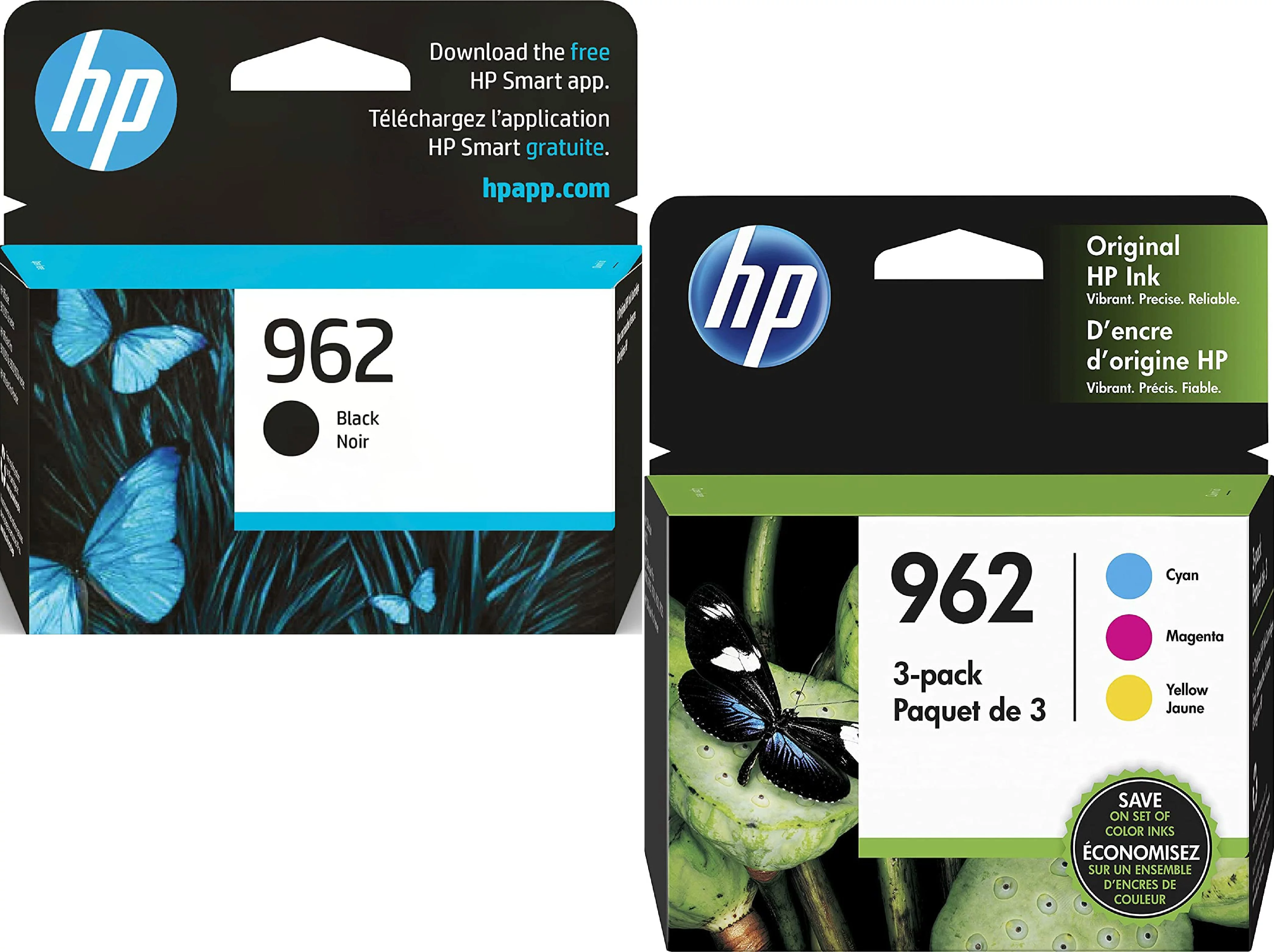 HP Original 962 Standard Black and Standard Cyan, Magenta, Yellow Color Combination