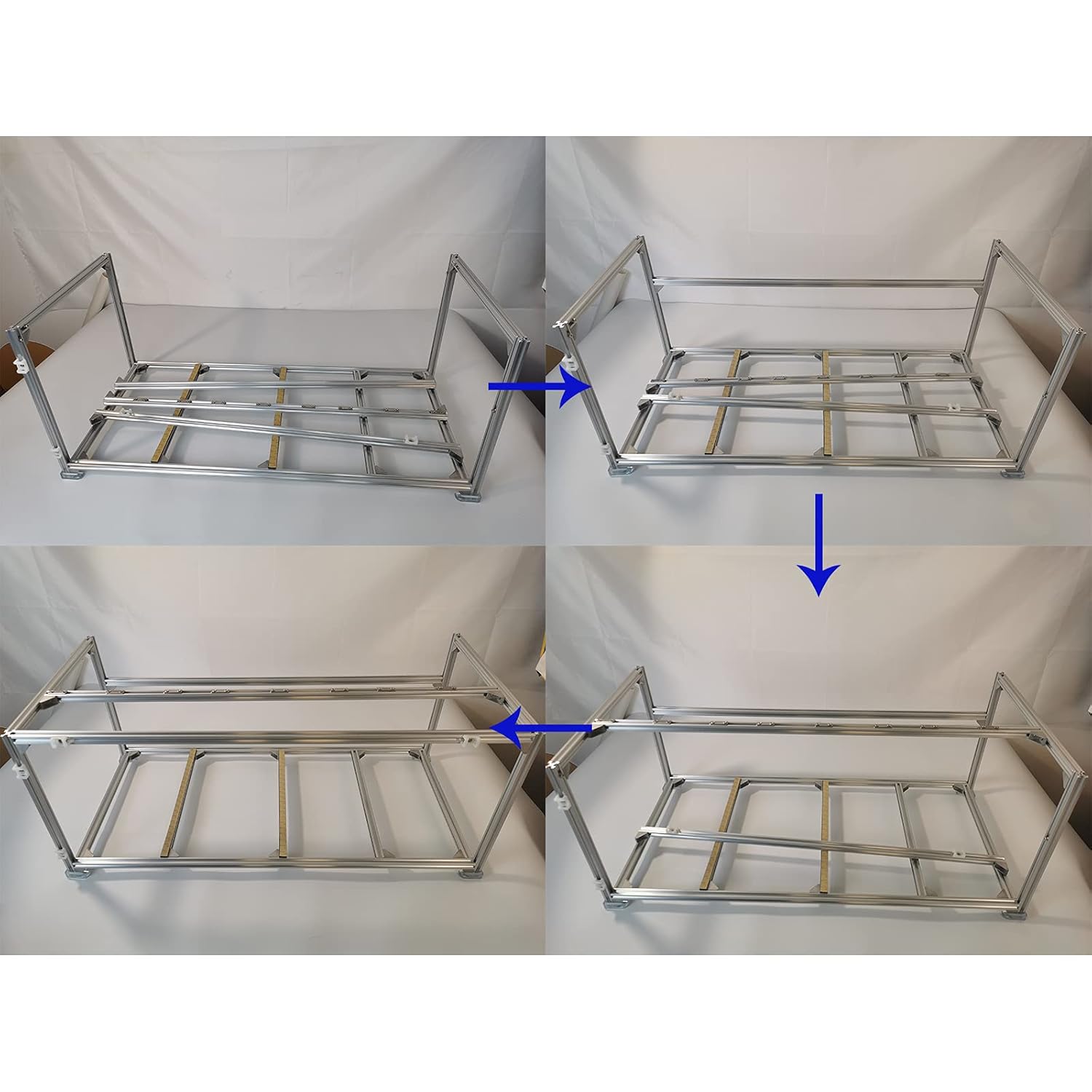 BitMinerex 8 GPU T-slotted Aluminum Mining Rig Open Air Frame Case