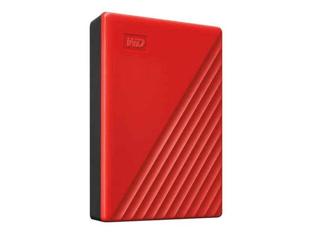 WD 5tb My Passport Portable Hard Drive, Red - WDBPKJ0050BRD-WESN