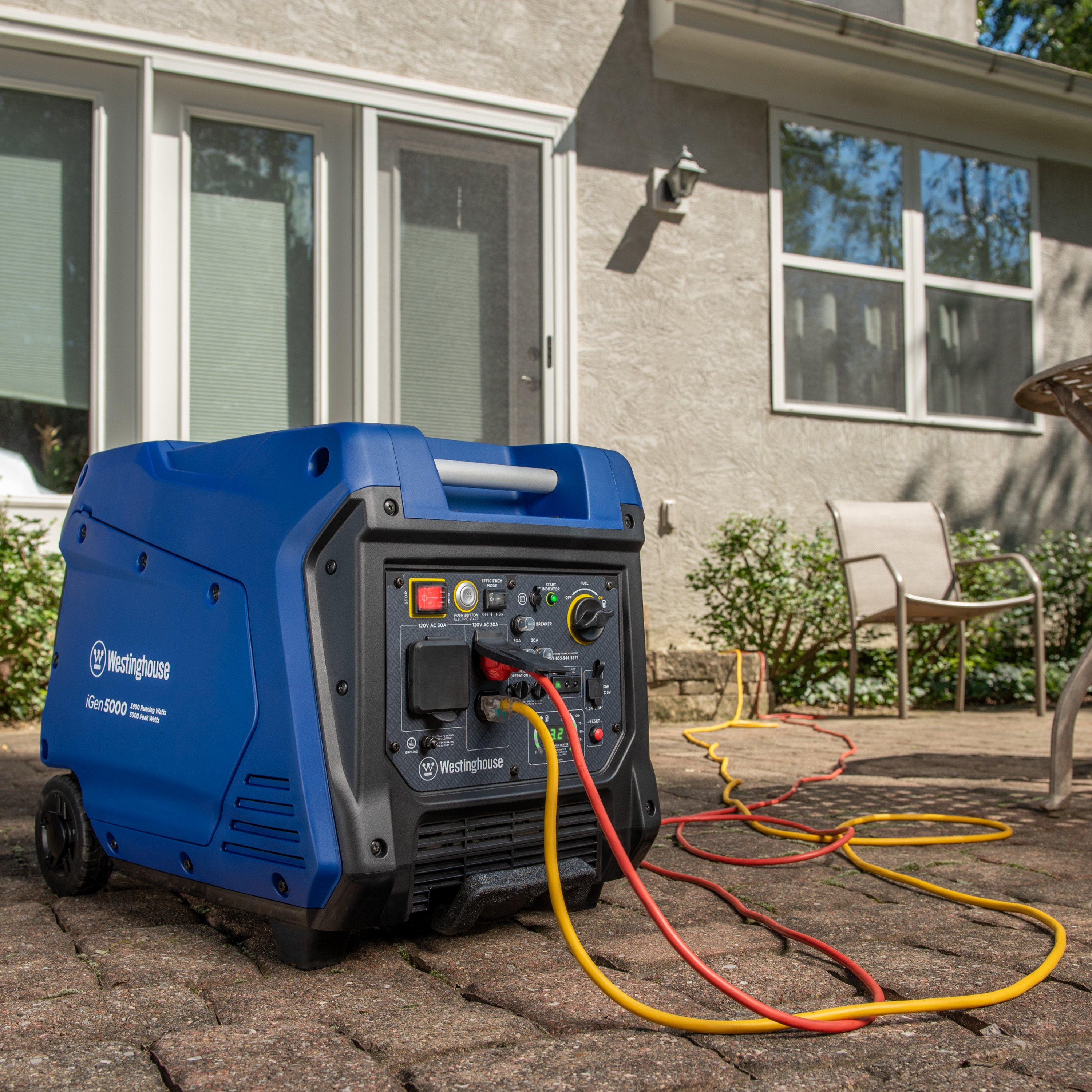 Westinghouse 5000 Peak Watt RV Ready, Gas Powered Portable Inverter Generator with Electric Start