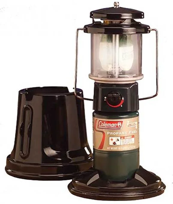 COLEMAN Deluxe Two Mantle Instastart Quickpack Propane Camping Lantern w/ Cover - Radiant Selections