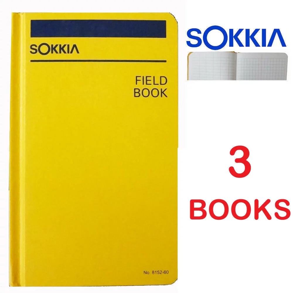 Sokkia 815260 Field Book - Set of 3 (Three) Books