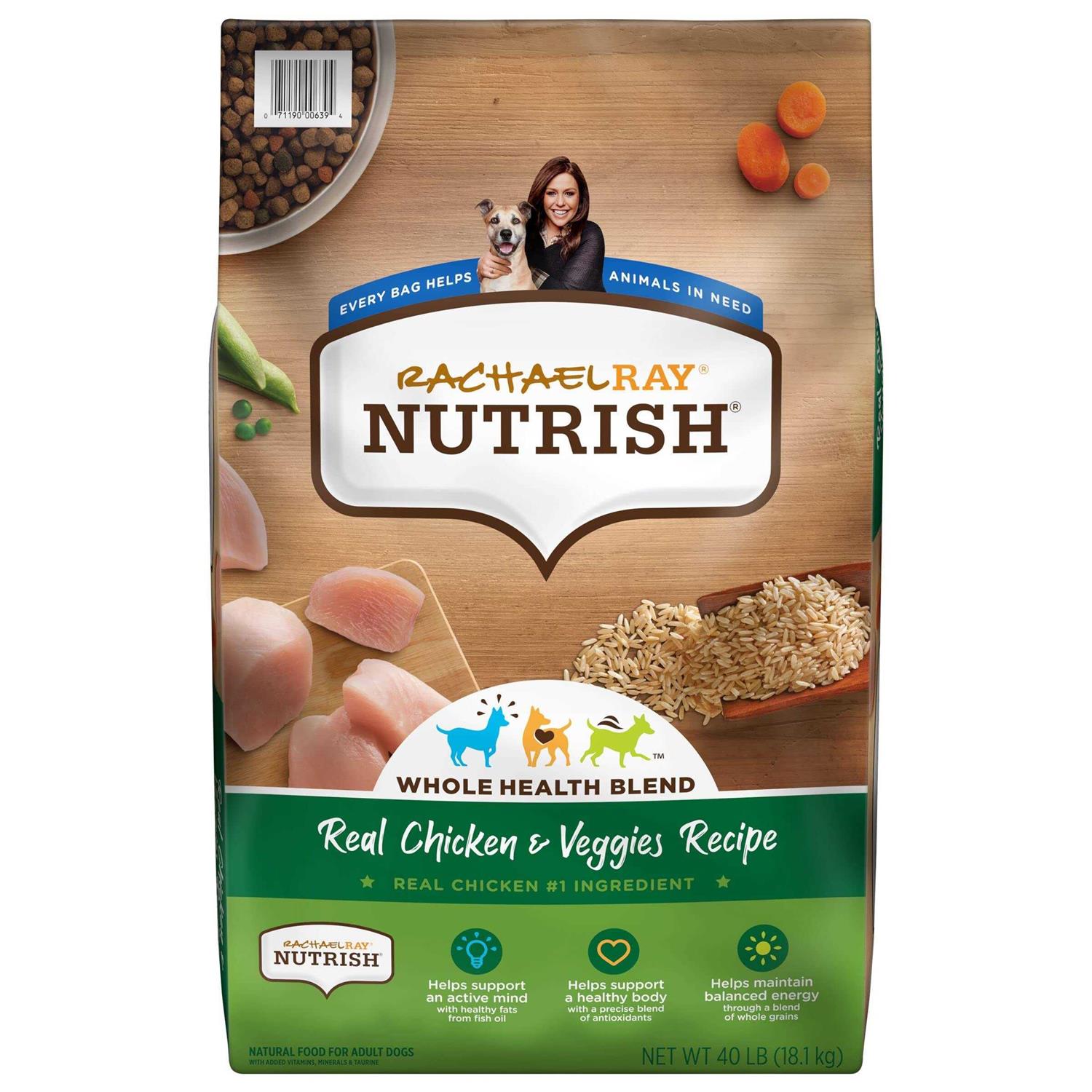 Rachael Ray Nutrish Dry Dog Food Real Chicken & Veggies Recipe - Pet Supplies online store