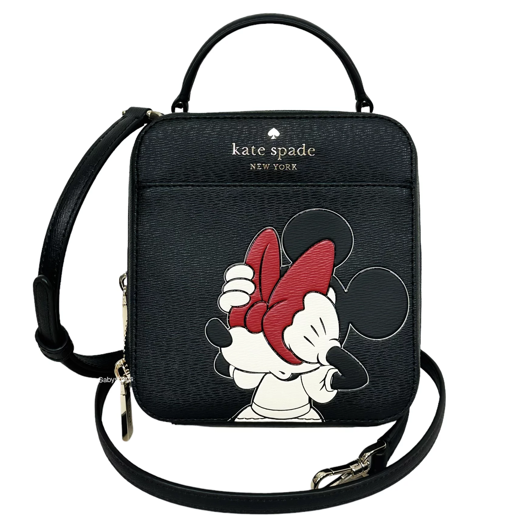 Kate Spade Disney Minnie Mouse Daisy Vanity Saffiano PVC Crossbody Handbag