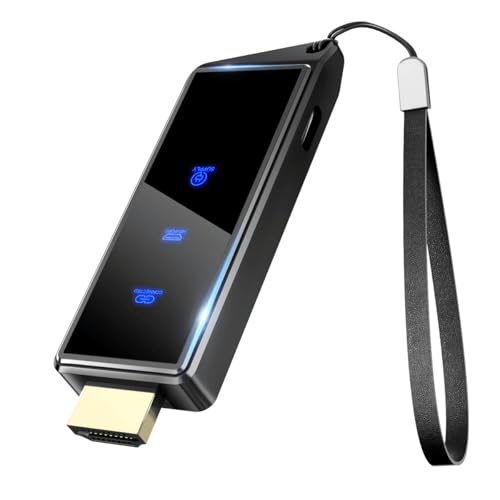 Wireless HDMI Display Dongle Adapter, Portable Transmitter, Streaming Media Video/Audio/File HDMI Wireless Extender from Smartphone,Laptop to HDTV/Monitor/Projector, Support Airplay DLNA Miracast