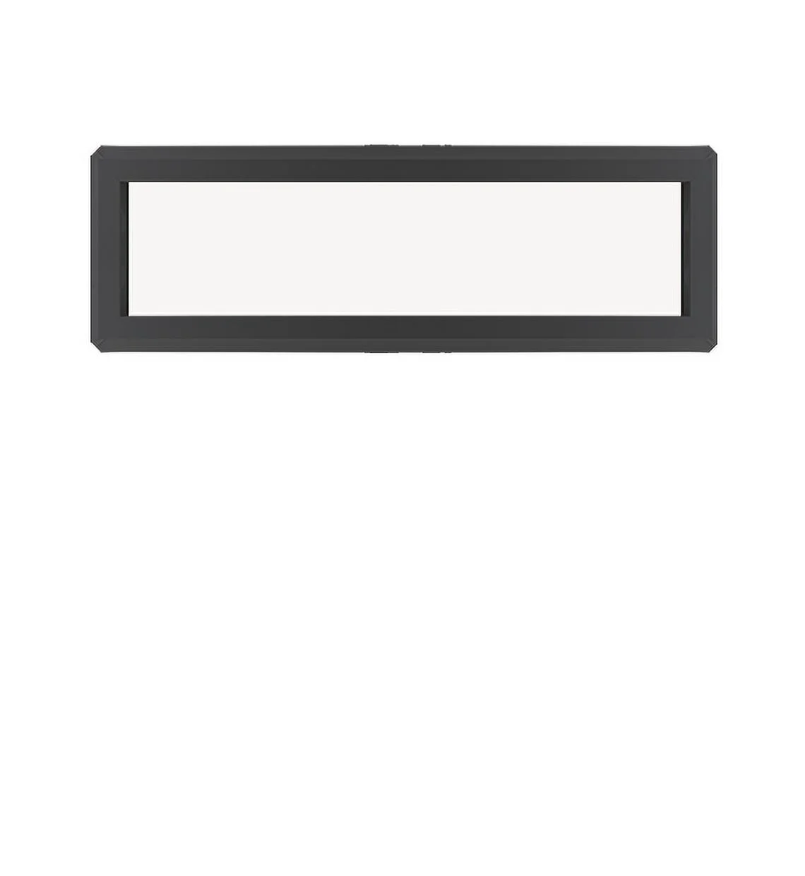 Double Pane Black Vinyl Transom Window 36