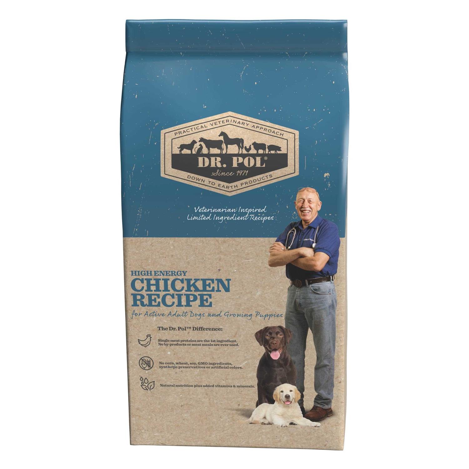 Dr. Pol High Energy Chicken Recipe Dry Dog Food - Pet Supplies online store