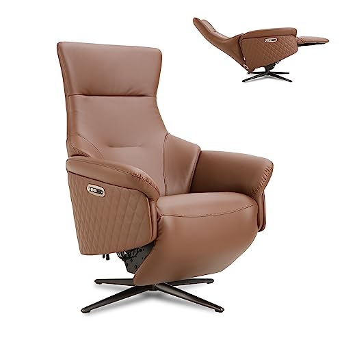 Power Recliner Chair, Zero Gravity Recliner, Reclining for Adults with 2 Motors, Single Recliner with Powered Headrest Footrest USB Charging Press Control, Grey