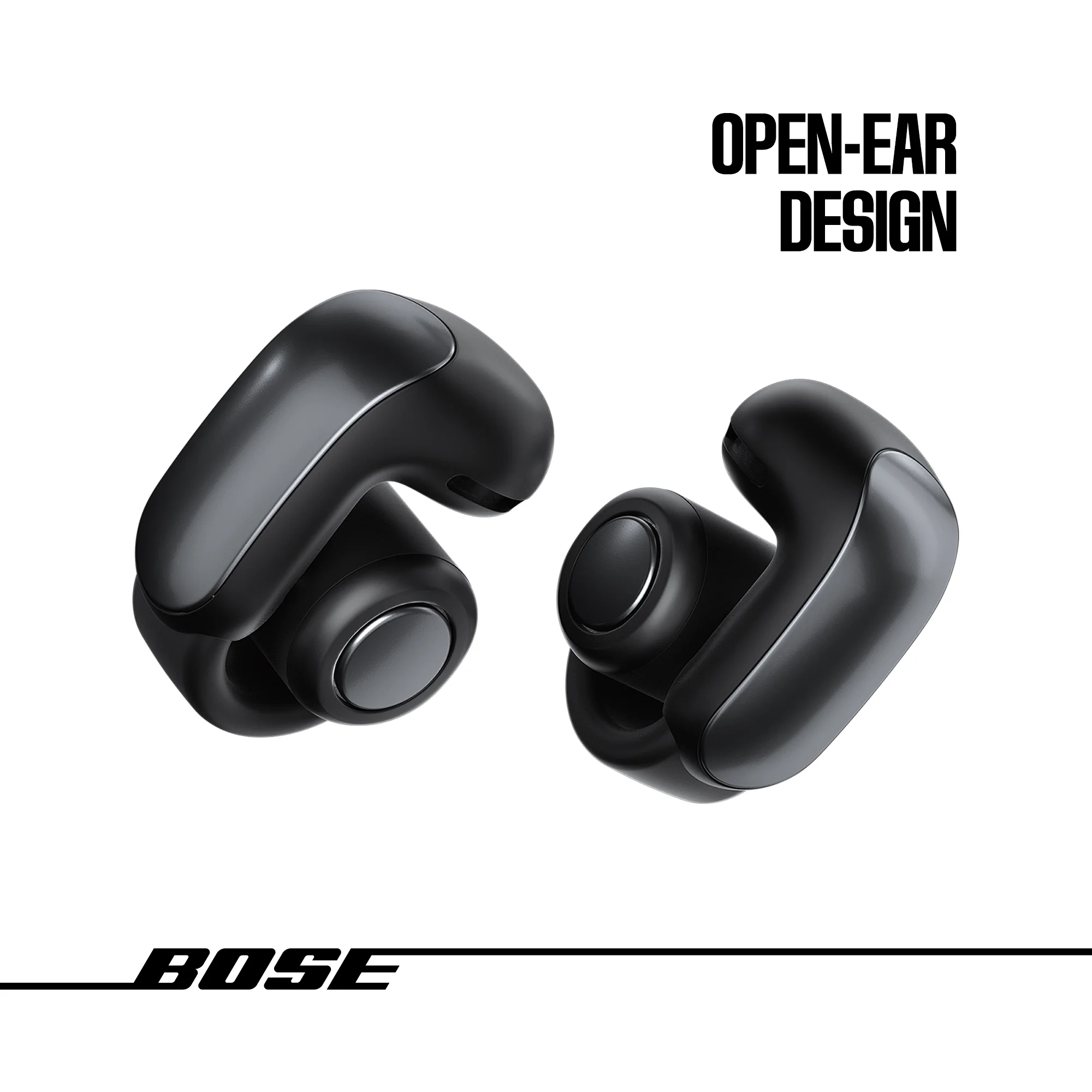 Bose Ultra Open Ear Headphones, Bluetooth Wireless Earbuds with Charging Case, Black - Radiant Selections