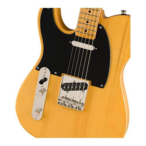 Squier Classic Vibe 70s Thinline Telecaster Electric Guitar, with 2-Year Warranty, Natural, Maple Fingerboard