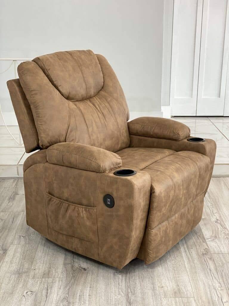 Lifesmart Power Lift Chair - Gray - Brown