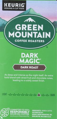 Green Mountain Coffee Roasters Dark Magic Keurig Single-Serve K-Cup Pods, Dark Roast Coffee, 72 Count