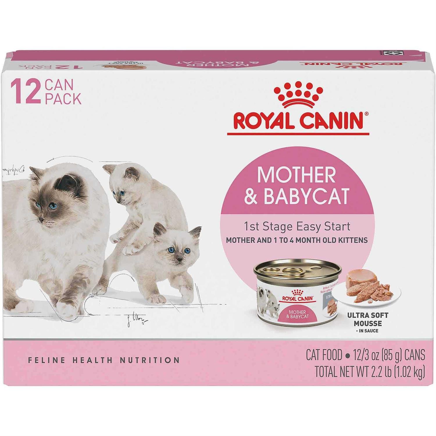 Royal Canin Mother & Babycat Ultra Soft Mousse in Sauce Canned Cat Food - Pet Supplies online store