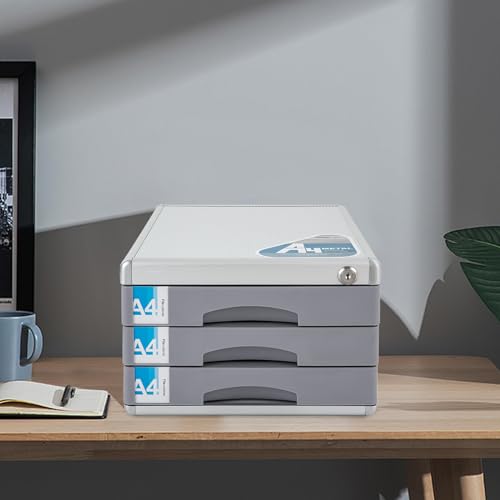 7 Drawers Office Paper Organizer, Desktop Drawer Organizer, Desktop File Sorter Mail Center Paper Storage, File Cabinet Executive Office Supplies, Drawer Organizer for Office School, 11.8 x 11x 16inch