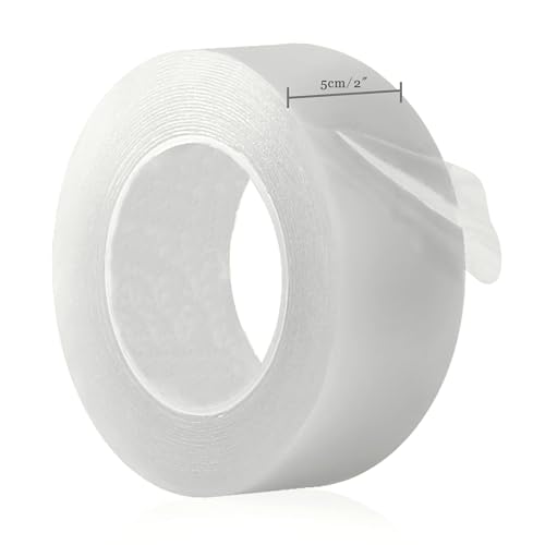 2-Inch x 38 Yards,Transparent Window Weather Sealing Tape, Clear Window Draft Isolation Sealing Film Tape- No Mess Seal Kit, Wood-Safe, Removes Cleanly (2”x38Yds)